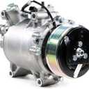 11313C AC Compressor AC Compressor with Clutch Fits for 2009-2014 TSX 2.4L, Air Conditioning Compressor Replace OE 38810RL5A01 7512931