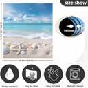 Starfishes Seashells Beach Blue Sky Dishwasher Magnet Cover Sticker Magnetic Refrigerator Panel Front Door Fridge Microwave Decal