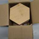 Medal Hanger Display - Honeycomb Design, Bamboo Medal Holder, Easy No-Drill Adhesive Mounting, Stylish Wall-Mounted Medal Rack