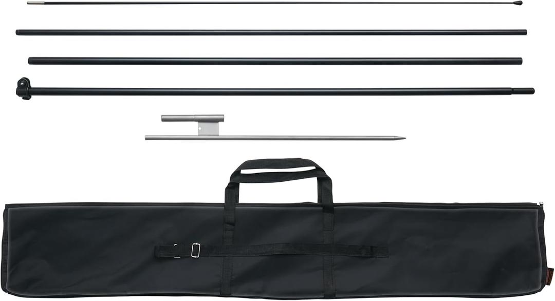 VEVOR Feather Flag Pole Kit, Swooper Flag Pole 16.3 ft, Sign Flag Poles for Business Advertising Feather Flags Banner Outdoor, with Ground Stakes and A Carrying Bag (Flag Not Included)