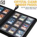 X PRO Top Load Card Binder - Compatible with Top-loading Card Cases - Fits 252 | 20 Premium Loaders Included | 9-Pocket Ringless Double-Sided Pages | Storage for TCG & Sports Cards