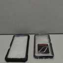 Poetic Revolution Series Case for Moto G Stylus (2021), Full-Body Rugged Dual-Layer Shockproof Protective Cover with Kickstand and Built-in-Screen Protector, Black