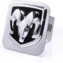 Dodge Chrome Logo Trailer Hitch Cover Plug