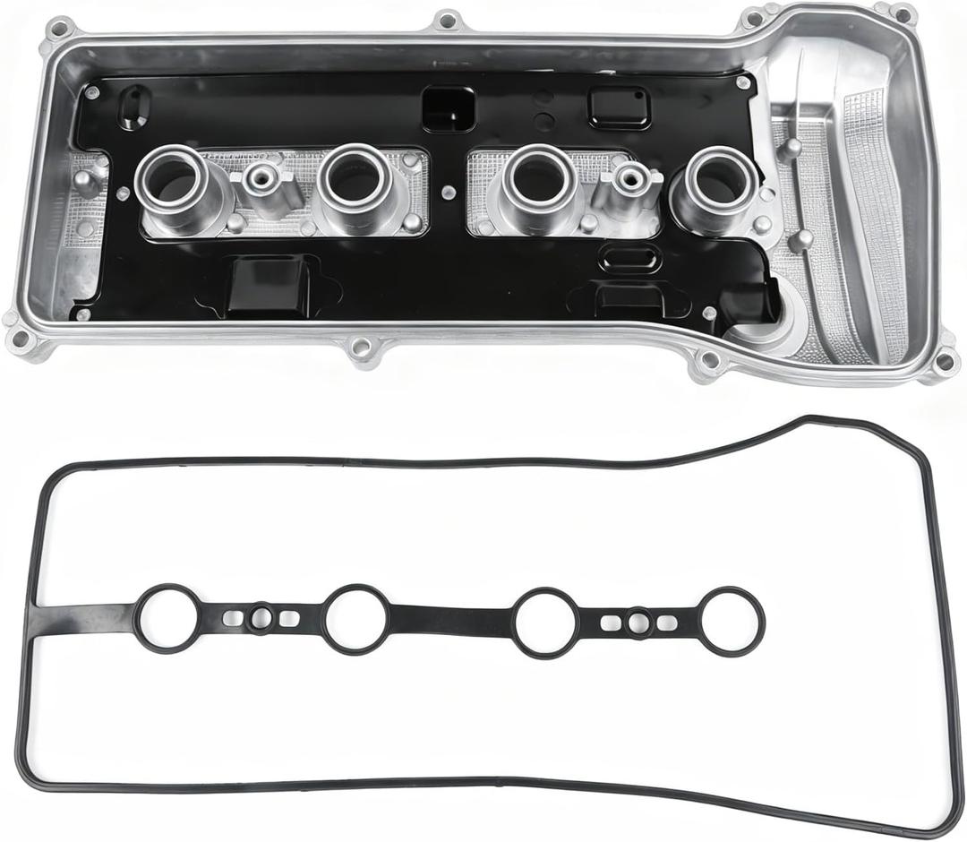 Aluminum Engine Valve Cover with Gasket Fit for 2001-2011 Toyota Camry Solara RAV4 Harrier Highlander Kluger, 2009-2013 Toyota Matrix Corolla, 2005-2015 Scion xB tC OEM 11201-28014 11201-28033