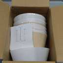 Wellmet Small Lamp Shade,ONLY for Candle Bulbs,Clip-on Drum Lamp Shades,Set of 6, 3" X 6" X 5", Linen