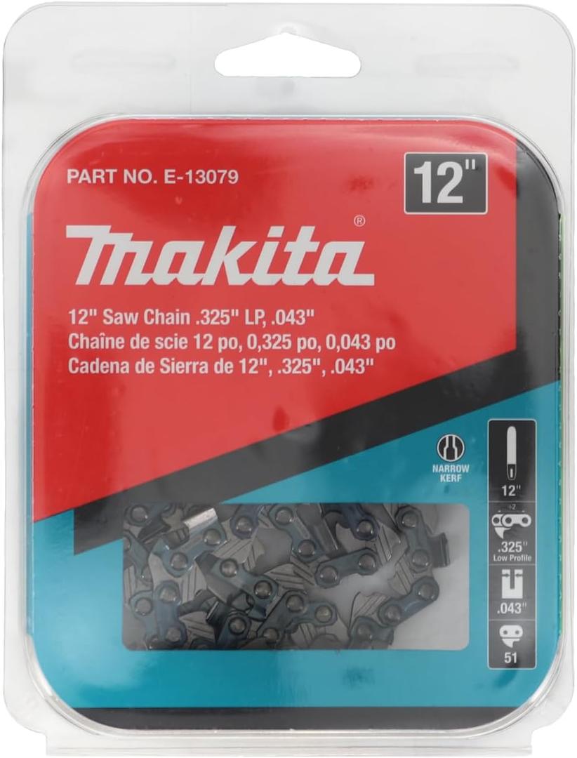 Makita OEM E-13079 12 Saw Chain, 325 Lp, 043, 51, Low Kickback