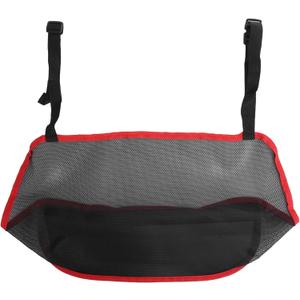 Car Net Pocket Holder Auto Back Folding Hanging Mesh Organiser Bag for Extra Storage Space Seat (Red)