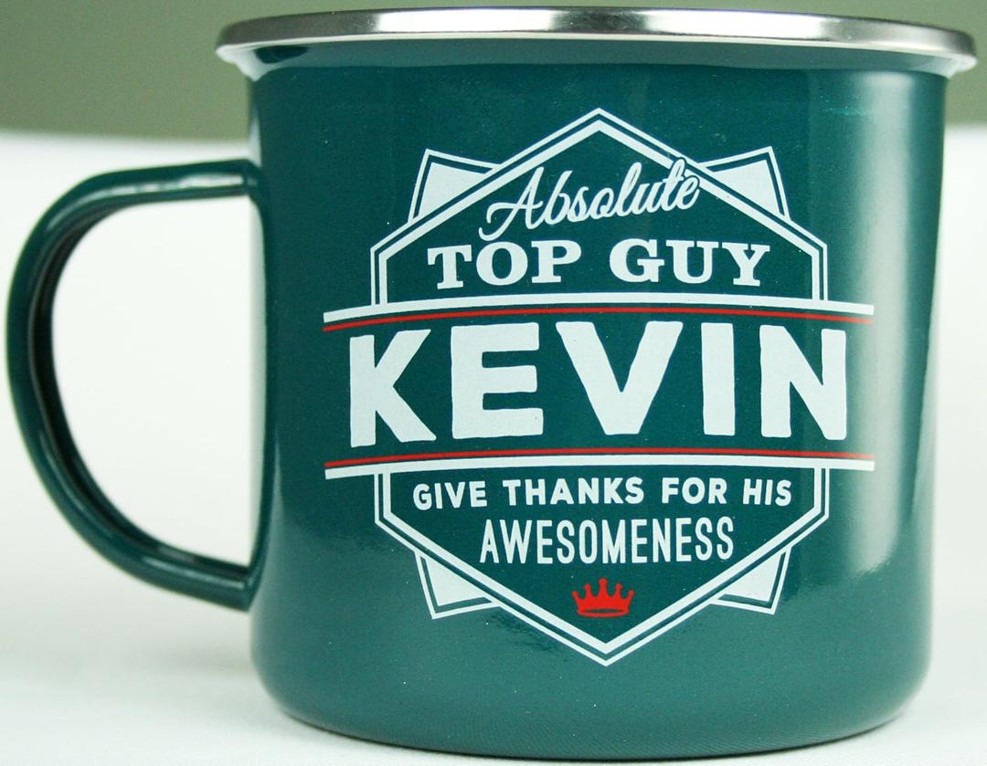 Top Guy Mugs Kevin Coffee Mugs, 1 Count (Pack of 1), Multicolor