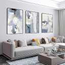 Wall Art Set of 3 Boho Natural Simple Black White for Living Room Bedroom Large Wall Art Paintings Framed Canvas painting Artworks for Office Decor, Posters&Prints Home Decor (16" x 24", Grey)