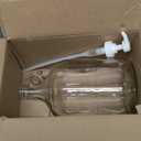 Gallon Glass Pump Dispenser Bottle, Large Jug Laundry Liquid Detergent Dispenser with Pump for Laundry Room Organization, Soap, Fabric Softener, Commercial Condiment Dispenser- 128 oz by Kitchentoolz