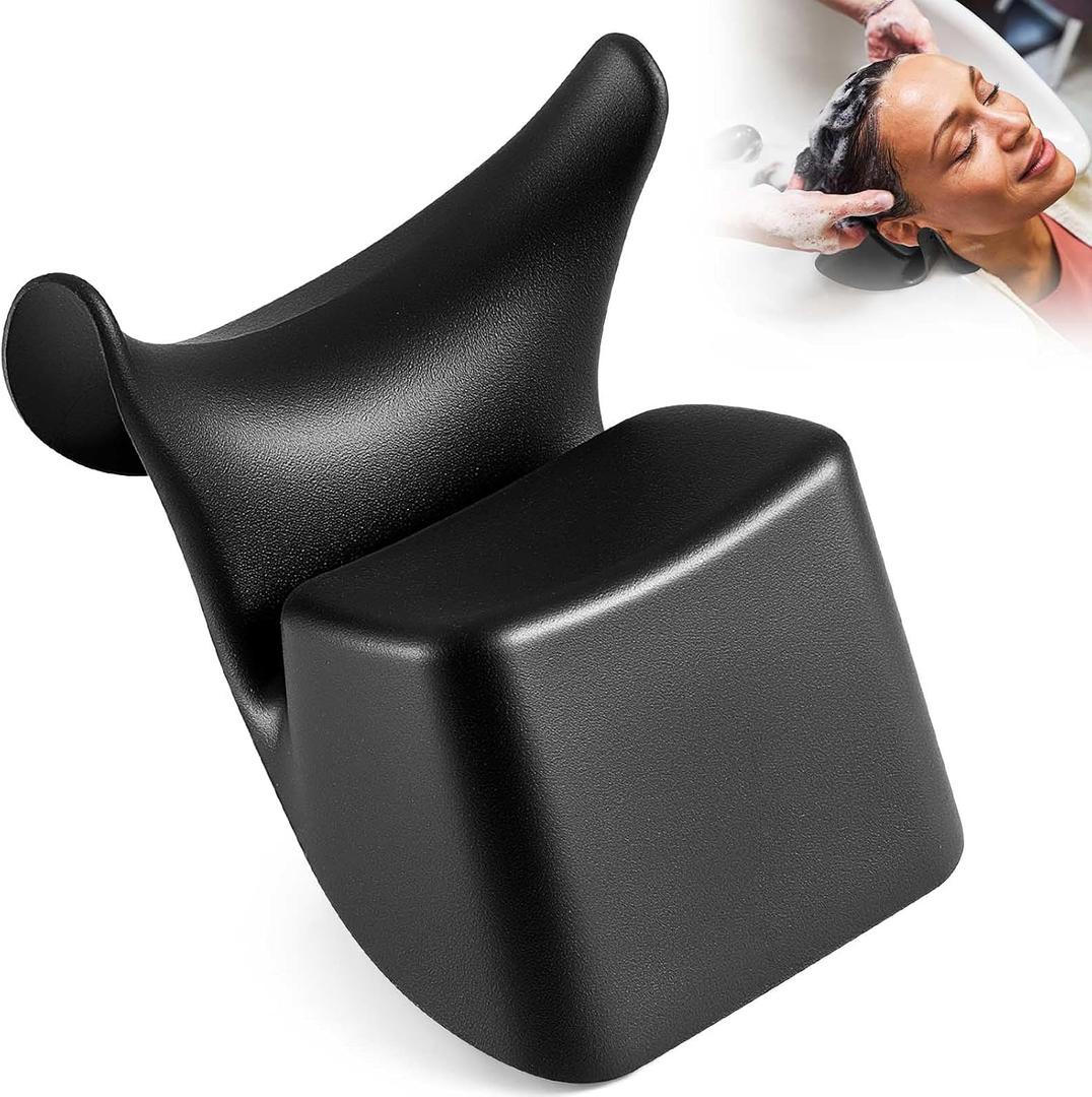 Chunful Shampoo Bowl Neck Rest Silicone Hair Washing Tray Support for Sink Comfortable Salon Shampoo Bowl Neck Cushion Rest Pillow for Home Salon, Beauty Salons, Barbershop, Spa, 8.66 x 6.69 inches