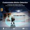 Onforu Floodlight Camera Outdoor, 2K Smart Home Security Camera Wired, 360 Surveillance Al Detection & Auto Tracking, 5500 Lumens Motion-Activated Flood Light Cam, Color Night Vision, 2-Way Audio