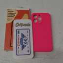 Vooii Compatible with iPhone 13 Pro Case, Liquid Silicone Upgrade [Camera Protection] [Soft Anti-Scratch Microfiber Lining] Shockproof Phone Case for iPhone 13 Pro 6.1 inch - Hot Pink