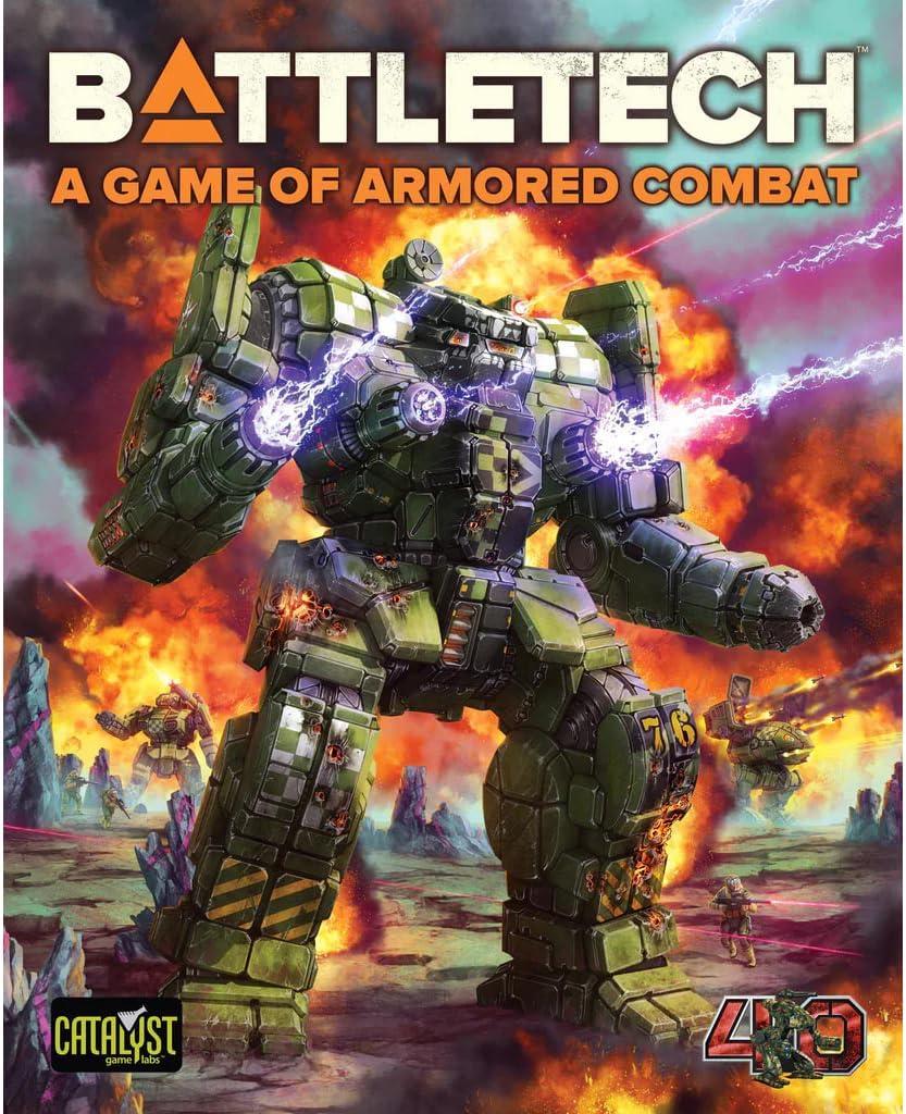 BattleTech A Game of Armored Combat 40th Edition Game by Catalyst Game Labs | Sci Fi Miniatures Wargame Starter Set with Tactical Mech Combat Maps Dice Rulebooks Terrain and RPG Inspired Strategy