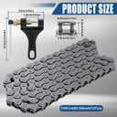Podoy 415H Motorized Chain 110L Dirt Bike Chain Heavy Duty for 80cc 49cc 60cc 66cc 2 Stroke Engine Motorized Bike Chain High Power Racing Parts