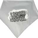 Pet and Dog Bandana Screen Printed, "If Only Cars Ran On My Kind Of Gas" Grey Large