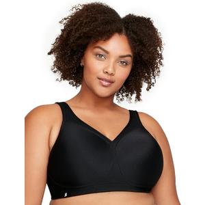 Glamorise Women's Plus Size MagicLift Seamless Sports Bra Wirefree 1006 (46DD)