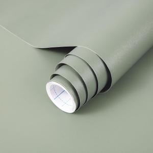 practicalWs Light Green Peel and Stick Wallpaper Green Contact Paper 17.7'' x 236.2'' Removable Wallpaper Self-Adhesive Vinyl Solid Wall Paper for Bedroom Livingroom Easy to Install