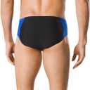 Speedo Men's Poly Mesh Square Leg Swimsuit (Black) 28