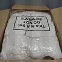 Newwiee Spandex Chair Covers Bulk - Stretch Folding Flat Front Fitted Universal Chair Protector Pack Removable Washable for Wedding Party Dining Banquet Event(Beige,50 Pcs)