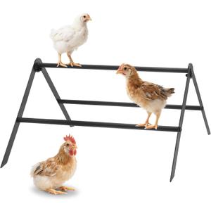 Metal Chicken Perch for Coop, Roosting Bars Adjustable Roosting Ladder Perfect for Backyard Poultry Farm Chicken Toys for Coop Suitable for Chickens Under Eight Weeks Old