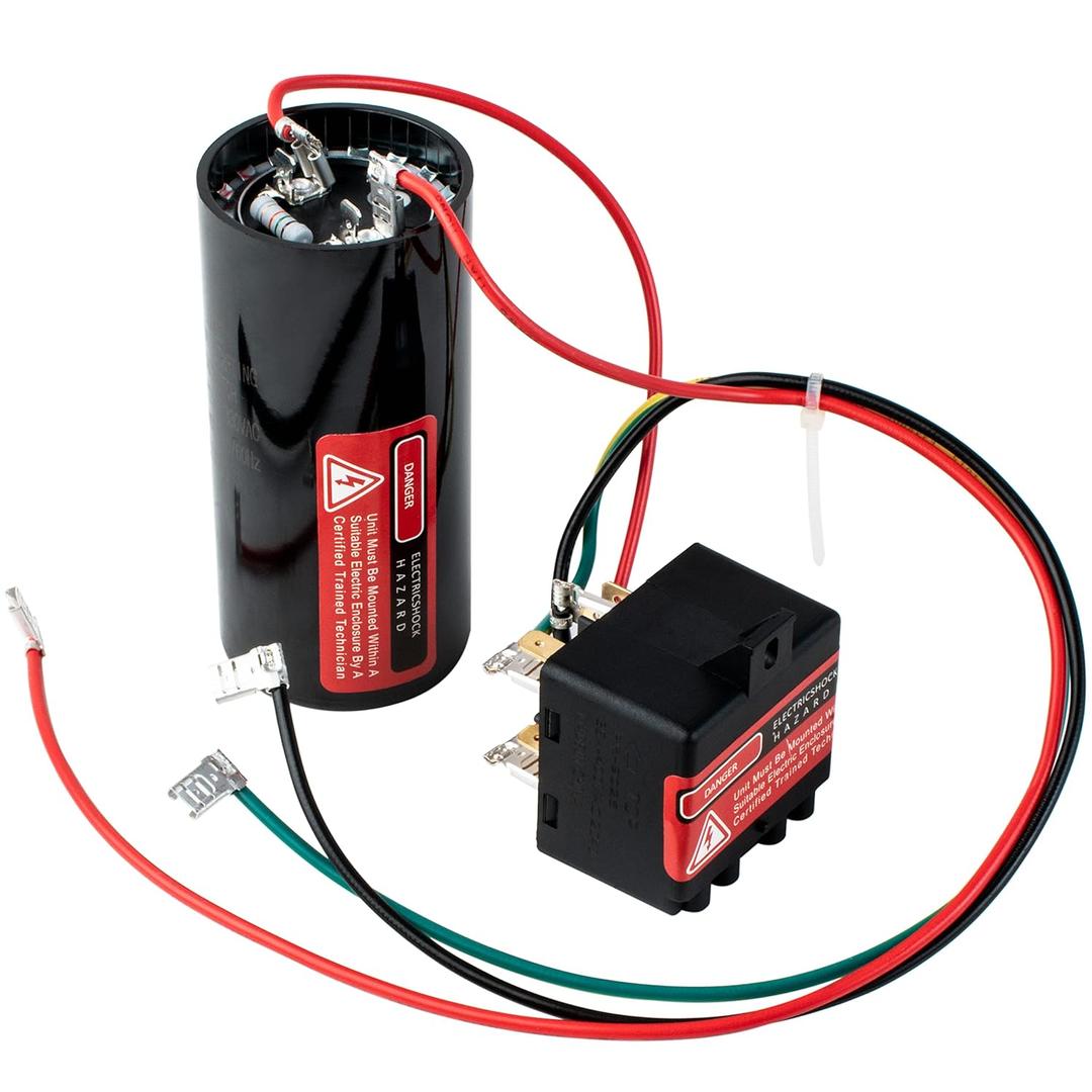 BlueStars CSR-U2 Hard Start Capacitor Kit - Compatible for Air Conditioner 3 1/2 to 5 Ton Units
