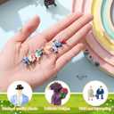 Namalu 50 Pcs 1: 87 0.79" Sitting Pose Scale Mini People Figurines Set Tiny People Colorful Model Miniature Trains Architectural Painted Figures Model Tiny Plastic Figurines for Miniature Scenes