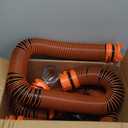 Camco RhinoEXTREME 20' RV Sewer Hose Kit  Premium Sewer Kit  Pre-Assembled & Ready-to-Use  Includes 4-in-1 Dump Station Adapter & Storage Caps  Crush & Abrasion Resistant (21012)