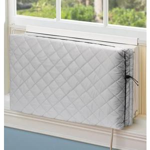 Indoor Air Conditioner Cover Window AC Unit Cover with Drawstring Double Insulation for Inside(21"x15"x3.5")