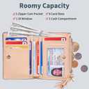 Gostwo Small Wallets for Women, Stylish Womens Wallet with ID Window, Zippered Coin Pocket and Tassel. Cute RFID Wallet for Women, ideal for Teen Girls, Commuters, and Women for Daily Use