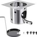 QuliMetal SUS304 Stainless Steel Fire Burn Pot Replacement Parts for Traeger and Pit Boss Pellet Grills, Durable Firepot with Ash Remover and Screws