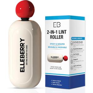 Reusable Lint Rollers for Pet Hair Remover for Laundry - White - Enduring Sticky Washable Lint Roller for Clothes, Fabric Pilling Remover for Clothes- Roller Travel Size, Large Lint Roller