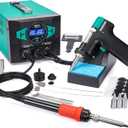 YIHUA 948D III Soldering Iron Desoldering Station Kit with Upgraded Desolder Tool, 110W EVO Solder Iron, Vacuum Pump, 3 Desoldering Nozzles, with Automatic Shutdown, Sleep Mode Functions.
