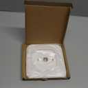 Wall Plate Bracket Cover for Ecobee3 lite Smart Wi-Fi Thermostat (White), Bigger and Thicker