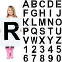 SATINIOR 36 Pieces Large Letter Stencils Number Reusable Alphabet Stencils Numbers Templates Craft for Wood Wall Fabric Signage Chalkboard Painting DIY Projects (19 Inch)