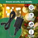 Feekoon 29V 6W Class 2 LED Christmas Tree Replacement Plug, 9.8ft Power Cord Extension Supply for Christmas Tree Light and Inflatable, Replacement Yard Inflatable Adapter