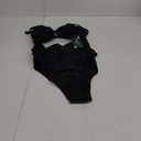 Blooming Jelly Womens One Piece Swimsuit Tummy Control Bathing Suit Sexy Flattering Cheeky High Cut Out Cute Ladies Swimwear (Medium, Black)