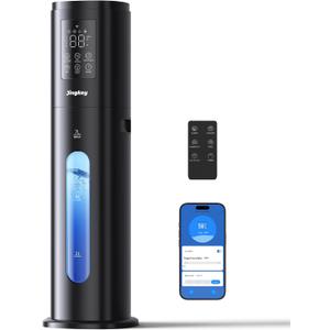 Humidifiers for Bedroom Large Room with Smart App & Remote Control, 7L/1.85Gal Room Humidifier, 4 Mist Levels Large Humidifier for Home Charcoal