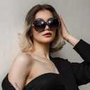URUMQI Polarized Sunglasses Fit Over Glasses for Women, UV400 Protection Square Shades Extra Large Sun Glasses