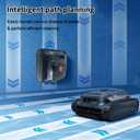 Cordless Robotic Pool Vacuum Cleaner, Intelligent Route Planning, Wall & Waterline Climbing, 90-Min Runtime, for Above Ground/Inground Pools up to 1614 sq. ft, APP Support,Orange