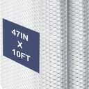 Double Reflective Bubble Foil Insulation Foam, Aluminum Foil Thermal Insulation Radiant Barrier for Window, Garage Door, RV, Roof (47IN X 10FT)