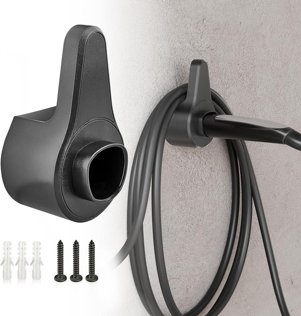 Anina EV Charger Holder for Tesla Car Plug Electric Vehicle Charging Nozzle Holster Dock Wall Mount Electric Cable Organizer Compatible with All Tesla Model X/ Y/3/S for Outdoor Indoor