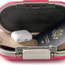 Master Lock Pink Portable Small Lock Box, Set Your Own Lock Combination Portable Safe, Personal Travel Safe for Phone, Passport, Money, 5900DPNK (9.8 x 5.5 x 2.6 inches)