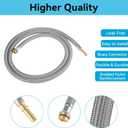 88624000 Pull-Out Hose Replacement for Hansgrohe&Grohe Kitchen Faucets59-Inch Premium Spray Hose with Brass Connectors, Compatible with 95507000, 95506000&48293000Durable Pull-Down Faucet Hose Kit