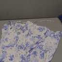 Women's Floral Corset Dress Formal Cocktail Dresses Going Out Casual Sundress Split Thigh Spaghetti Strap Vintage Dress (Medium, Blue)