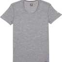 MERIWOOL Womens Merino Wool Short Sleeve T Shirt Lightweight Base Layer Tee (Gray, S)