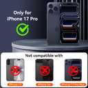 Esanik [2-Pack for iPhone 17 Pro Sunset Color Privacy Screen Protector - Gradient Purple Anti-Spy Tempered Glass, Anti-Blue Light, Pink Military-Grade 9H Hardness,Shatterproof, Flawless Fit Tray