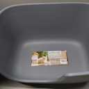 Vealind Large High Sided Cat Litter Box for Indoor Cats 22.2"14.9"12" Tall Litter Boxes with High Back Deep Wall XL Kitty Litter Boxes (Grey)