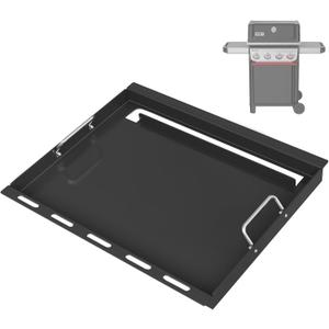 6787 Full Size Griddle Insert with Handles for Weber Spirit 400 Series (2025 Models) and Weber Spirit 300(20162024), Flat Top Grill Replacement for E425 S425 E435 EP425 EP435 E310 E320, Carbon Steel