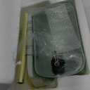 Catalina Lighting 17466-017 13.5'' Traditional Banker's Lamp Light Fixture with Green Glass Cylinder Shade for Office, Library, Living Room, or Dorm, Polished Brass